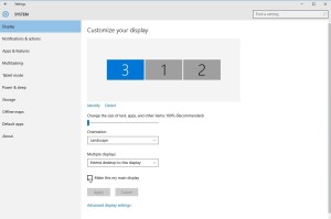 Windows 10 Display Settings