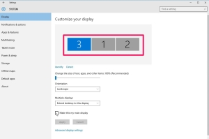 Windows 10 - Select A Display